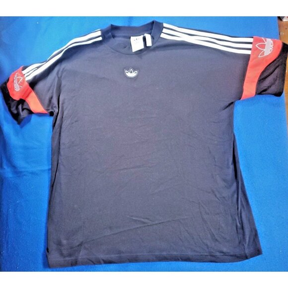 Adidas Black & Red Active Training Short Sleeve New Nwot T-Shirt Men's Size L - Picture 1 of 14
